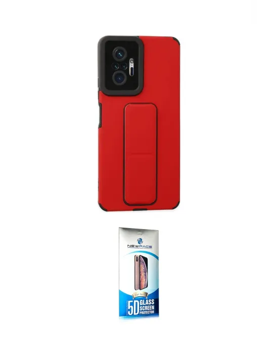 ieg™ Redmi Note 10 Pro Kılıf Çekirdek Yansıma - Siyah 5D Eko Cam Ekran Koruyucu
