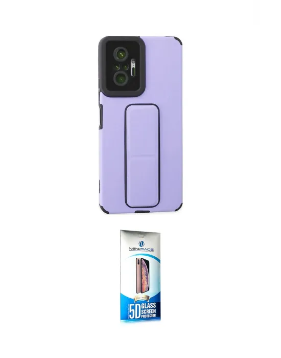 ieg™ Redmi Note 10 Pro Kılıf Çekirdek Yansıma - Siyah 5D Eko Cam Ekran Koruyucu