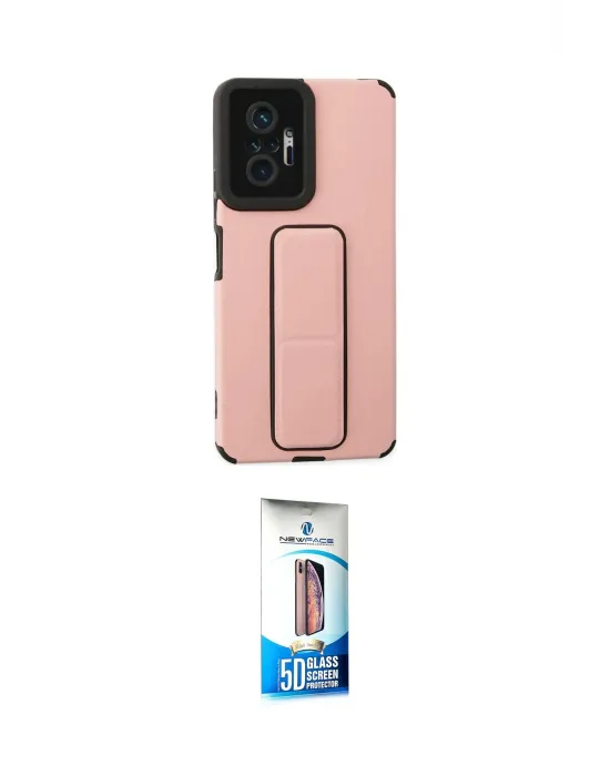 ieg™ Redmi Note 10 Pro Kılıf Çekirdek Yansıma - Siyah 5D Eko Cam Ekran Koruyucu