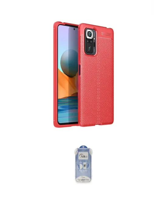 ieg™ Redmi Note 10 Pro Kılıf Doruk Klasik Özel Seri - Siyah Joko Magic 5D Cam