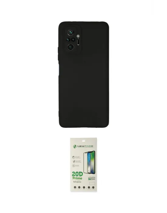 ieg™ Redmi Note 10 Pro Kılıf Kozmos Yansıma Özel Seri - Siyah 20D Premium Cam Ekran Koruyucu