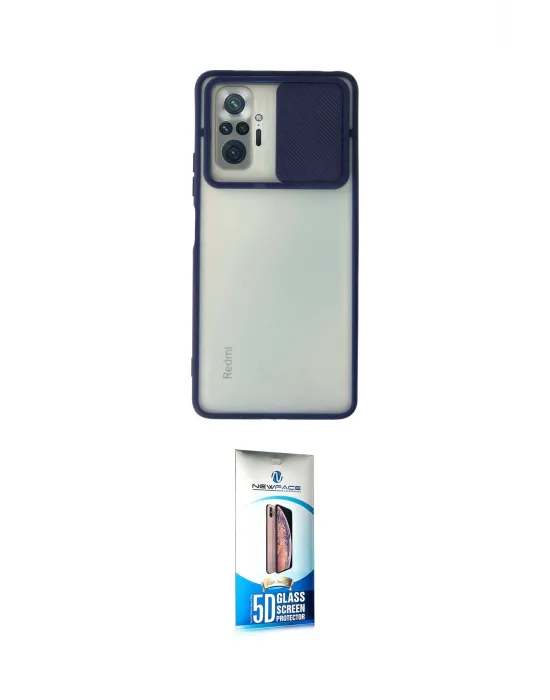 ieg™ Redmi Note 10 Pro Kılıf Vadi Çizgi - Siyah 5D Eko Cam Ekran Koruyucu