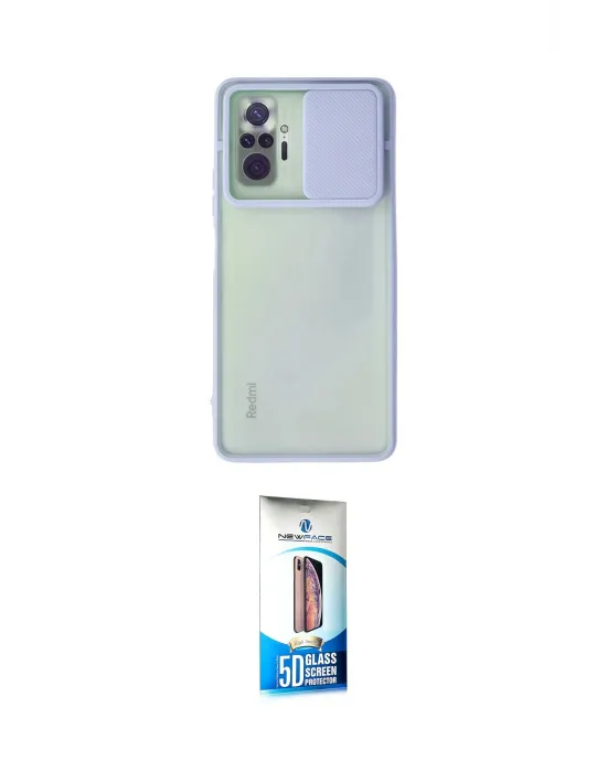 ieg™ Redmi Note 10 Pro Kılıf Vadi Çizgi - Siyah 5D Eko Cam Ekran Koruyucu