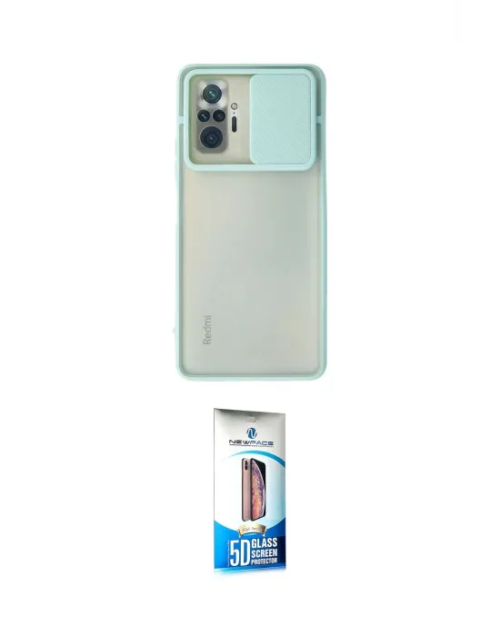 ieg™ Redmi Note 10 Pro Kılıf Vadi Çizgi - Siyah 5D Eko Cam Ekran Koruyucu