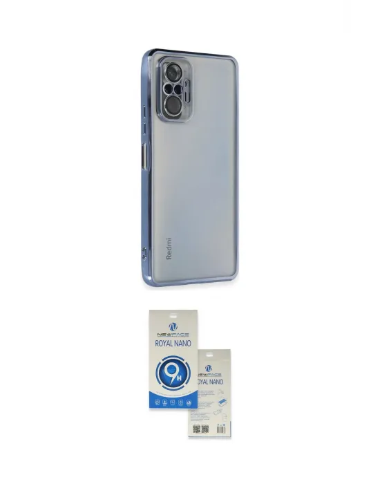 ieg™ Redmi Note 10 Pro Kılıf Vadi Minimal - Şeffaf Royal Nano Ekran Koruyucu