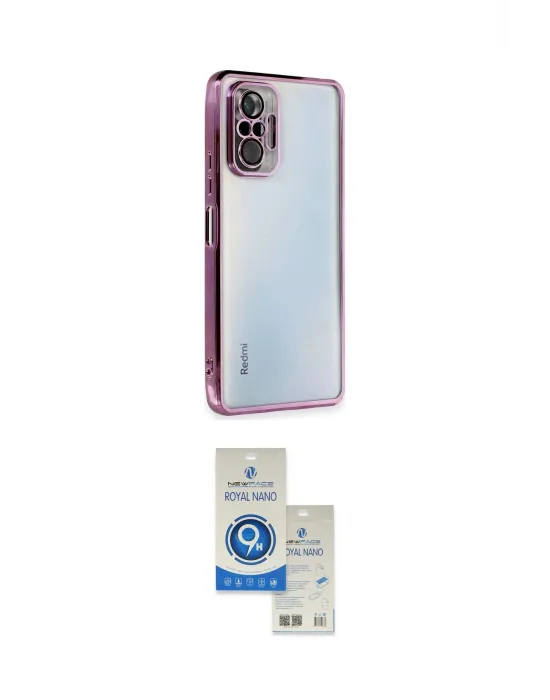 ieg™ Redmi Note 10 Pro Kılıf Vadi Minimal - Şeffaf Royal Nano Ekran Koruyucu