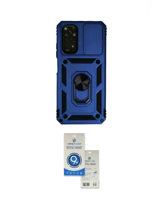 ieg™ Redmi Note 11 Kılıf Ahenk Klasik - Şeffaf Royal Nano Ekran Koruyucu