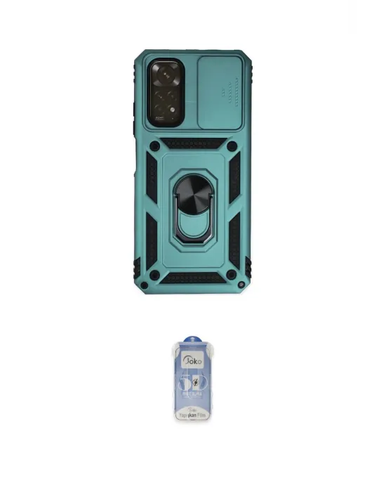 ieg™ Redmi Note 11 Kılıf Ahenk Klasik - Siyah Joko Magic 5D Cam