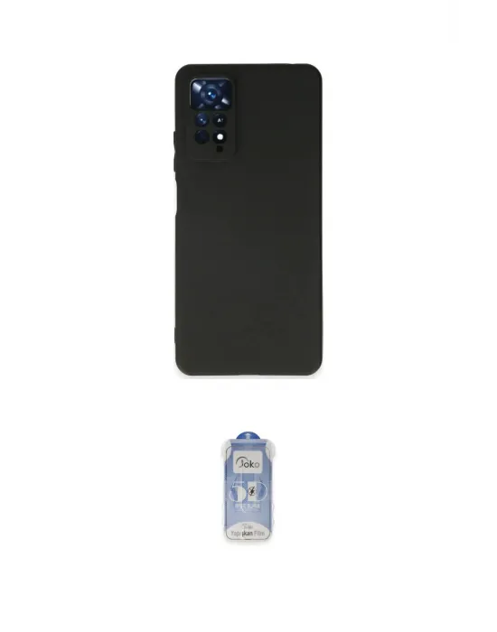 ieg™ Redmi Note 11 Kılıf Kozmos Yansıma Özel Seri - Siyah Joko Magic 5D Cam
