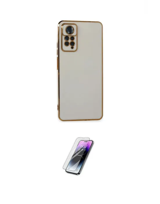 ieg™ Redmi Note 11 Pro Kılıf Yankı Serisi - Şeffaf Pasifik Cam Ekran Koruyucu
