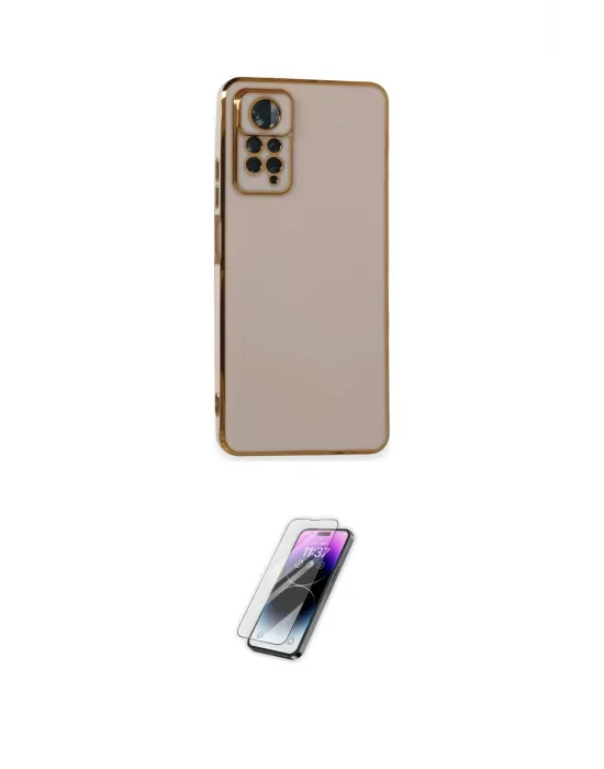 ieg™ Redmi Note 11 Pro Kılıf Yankı Serisi - Şeffaf Pasifik Cam Ekran Koruyucu