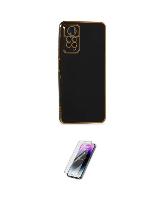 ieg™ Redmi Note 11 Pro Kılıf Yankı Serisi - Şeffaf Pasifik Cam Ekran Koruyucu