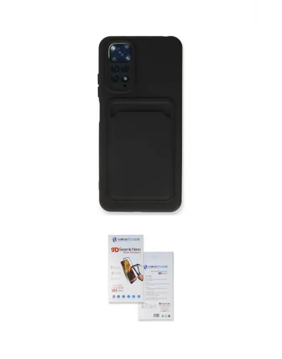 ieg™ Redmi Note 11S Kılıf Vadi Çizgi Prime - Siyah Seramik Nano Ekran Koruyucu
