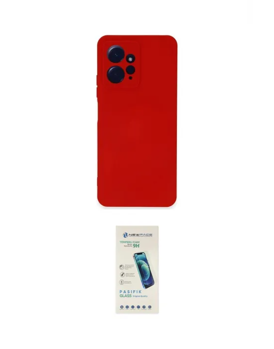 ieg™ Redmi Note 12 4G Kılıf Ahenk Serisi - Şeffaf Pasifik Cam Ekran Koruyucu