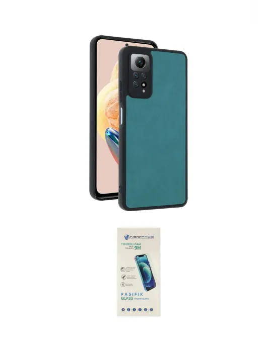 ieg™ Redmi Note 12 Pro 4G Kılıf Kıvılcım Işık Serisi - Şeffaf Pasifik Cam Ekran Koruyucu