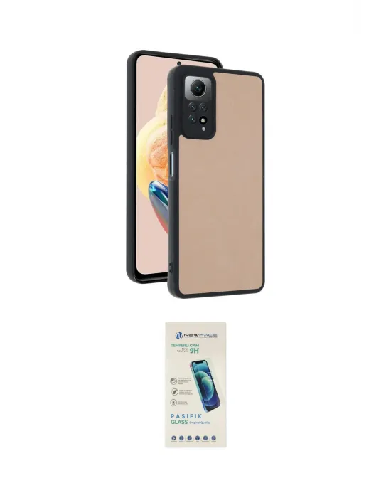 ieg™ Redmi Note 12 Pro 4G Kılıf Kıvılcım Işık Serisi - Şeffaf Pasifik Cam Ekran Koruyucu