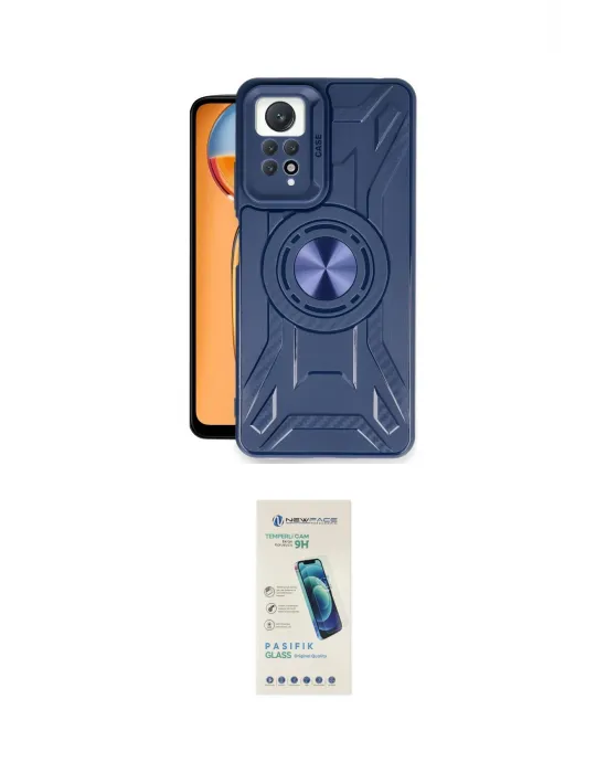 ieg™ Redmi Note 12 Pro 4G Kılıf Nova Yansıma Prime - Şeffaf Pasifik Cam Ekran Koruyucu