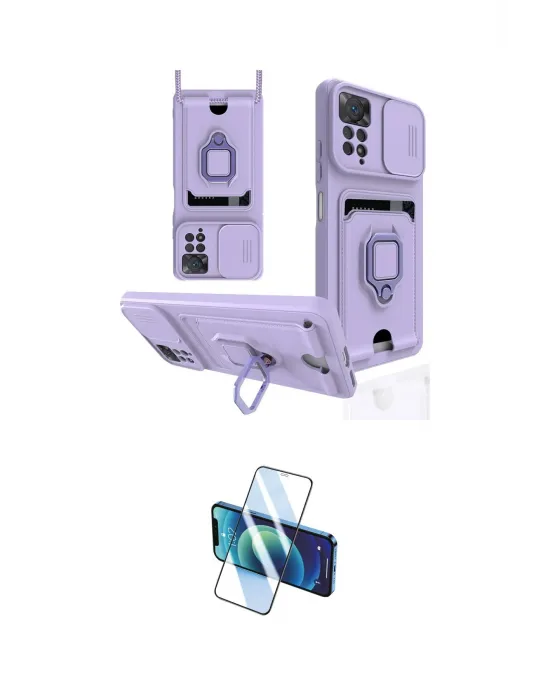 ieg™ Redmi Note 12 Pro 4G Kılıf Vadi Form Prime - Siyah 3D Antistatik Cam Ekran Koruyucu