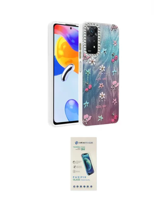 ieg™ Redmi Note 12 Pro 4G Kılıf Zirve Modern Prime - Şeffaf Pasifik Cam Ekran Koruyucu