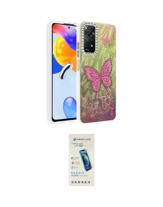 ieg™ Redmi Note 12 Pro 4G Kılıf Zirve Modern Prime - Şeffaf Pasifik Cam Ekran Koruyucu
