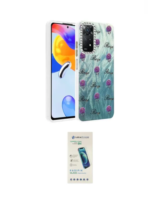ieg™ Redmi Note 12 Pro 4G Kılıf Zirve Modern Prime - Şeffaf Pasifik Cam Ekran Koruyucu