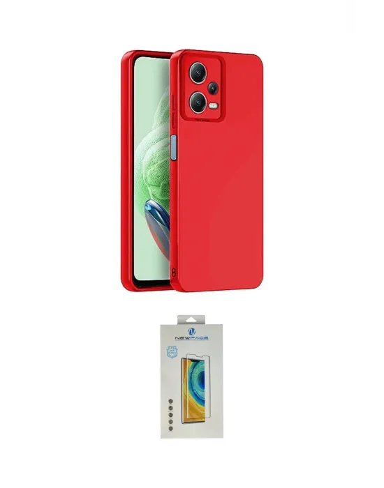 ieg™ Redmi Note 12 Pro 5G Kılıf Ahenk Serisi - Siyah Polymer Nano Ekran Koruyucu