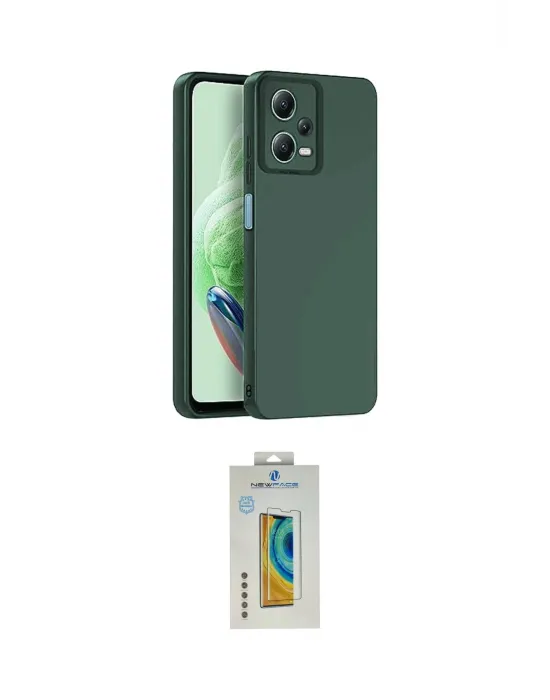 ieg™ Redmi Note 12 Pro 5G Kılıf Ahenk Serisi - Siyah Polymer Nano Ekran Koruyucu