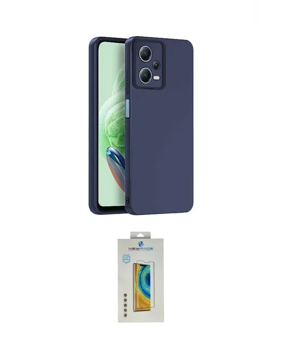 ieg™ Redmi Note 12 Pro 5G Kılıf Ahenk Serisi - Siyah Polymer Nano Ekran Koruyucu