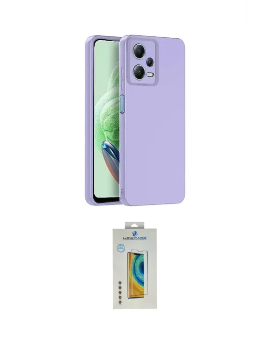 ieg™ Redmi Note 12 Pro 5G Kılıf Ahenk Serisi - Siyah Polymer Nano Ekran Koruyucu