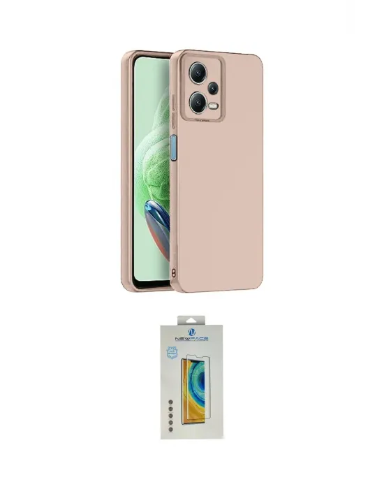 ieg™ Redmi Note 12 Pro 5G Kılıf Ahenk Serisi - Siyah Polymer Nano Ekran Koruyucu
