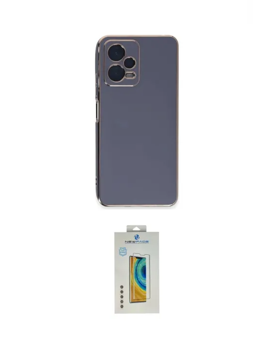 ieg™ Redmi Note 12 Pro 5G Kılıf Yankı Serisi - Siyah Polymer Nano Ekran Koruyucu