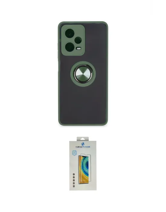 ieg™ Redmi Note 12 Pro 5G Kılıf Yörünge Çizgi - Siyah Polymer Nano Ekran Koruyucu