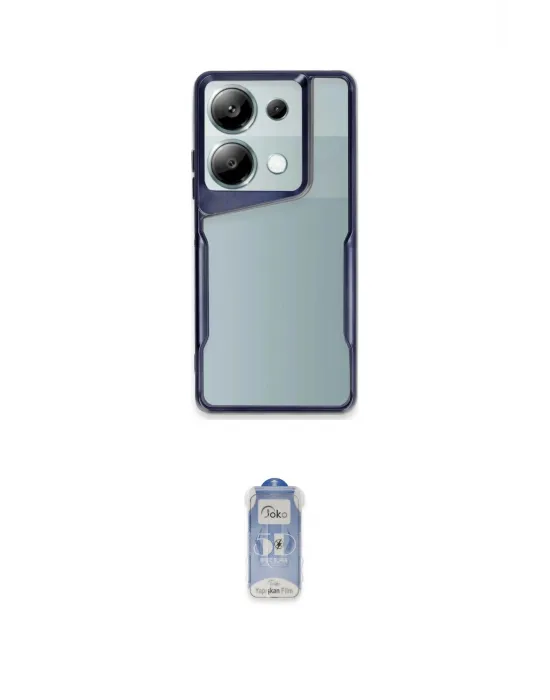 ieg™ Redmi Note 13 Pro 4G Kılıf Akış Çizgi Koleksiyonu - Siyah Joko Magic 5D Cam