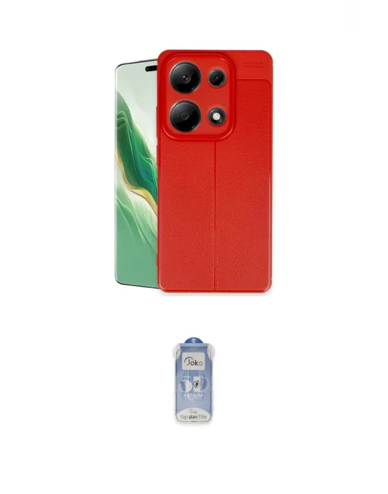 ieg™ Redmi Note 13 Pro 4G Kılıf Doruk Klasik Özel Seri - Siyah Joko Magic 5D Cam