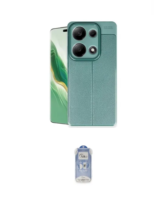 ieg™ Redmi Note 13 Pro 4G Kılıf Doruk Klasik Özel Seri - Siyah Joko Magic 5D Cam