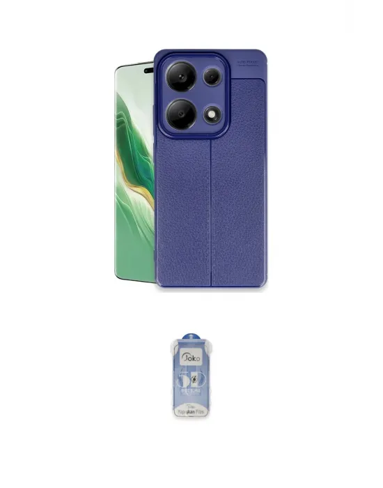 ieg™ Redmi Note 13 Pro 4G Kılıf Doruk Klasik Özel Seri - Siyah Joko Magic 5D Cam