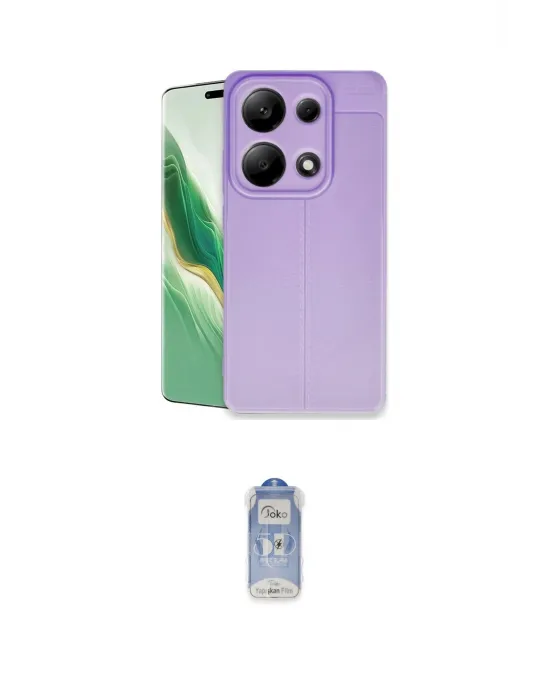 ieg™ Redmi Note 13 Pro 4G Kılıf Doruk Klasik Özel Seri - Siyah Joko Magic 5D Cam