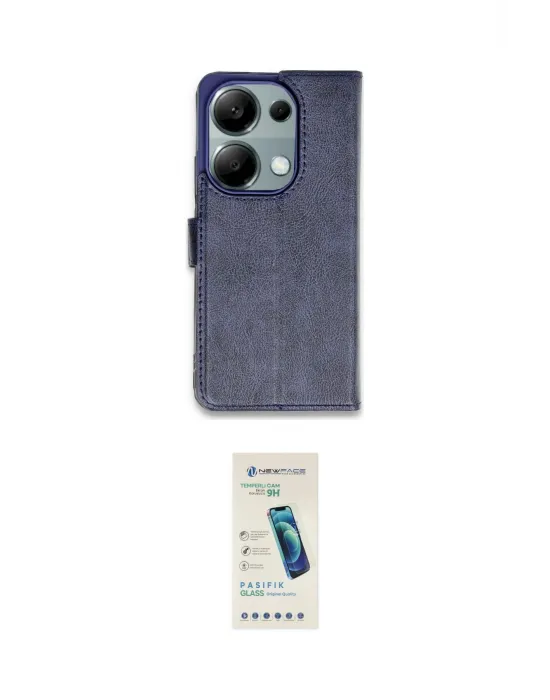 ieg™ Redmi Note 13 Pro 4G Kılıf Siluet Işık Serisi - Şeffaf Pasifik Cam Ekran Koruyucu