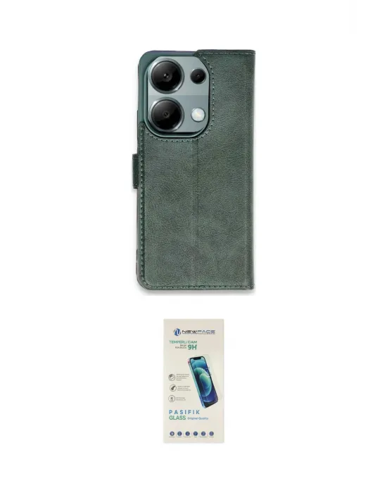 ieg™ Redmi Note 13 Pro 4G Kılıf Siluet Işık Serisi - Şeffaf Pasifik Cam Ekran Koruyucu