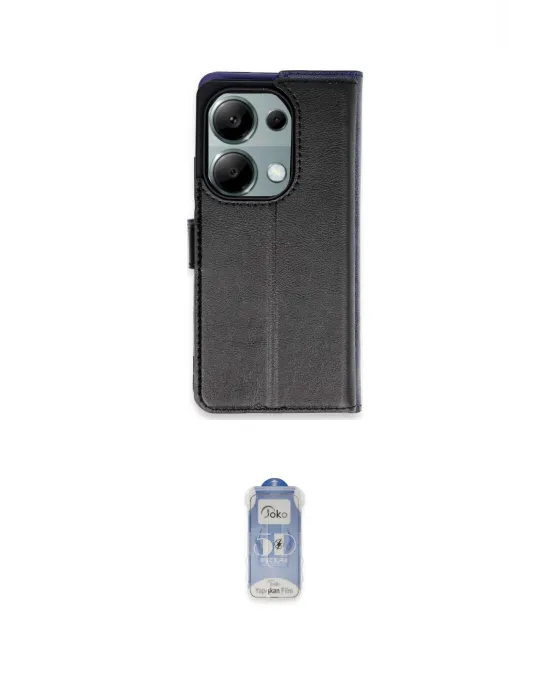 ieg™ Redmi Note 13 Pro 4G Kılıf Siluet Işık Serisi - Siyah Joko Magic 5D Cam