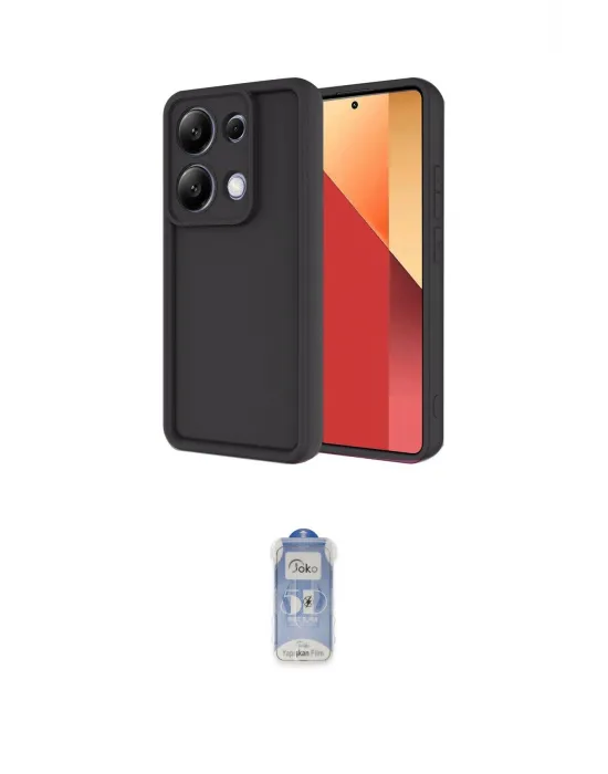 ieg™ Redmi Note 13 Pro 4G Kılıf Yankı Yansıma Özel Seri - Siyah Joko Magic 5D Cam