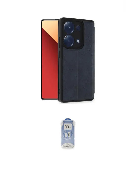 ieg™ Redmi Note 13 Pro 4G Kılıf Zirve Yansıma Serisi - Siyah Joko Magic 5D Cam