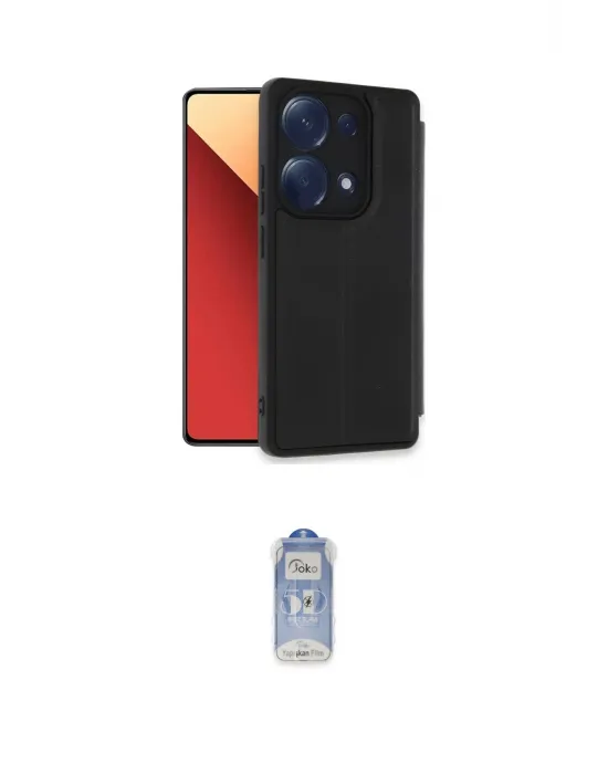ieg™ Redmi Note 13 Pro 4G Kılıf Zirve Yansıma Serisi - Siyah Joko Magic 5D Cam