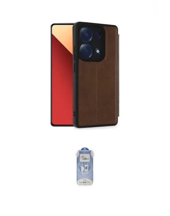ieg™ Redmi Note 13 Pro 4G Kılıf Zirve Yansıma Serisi - Siyah Joko Magic 5D Cam