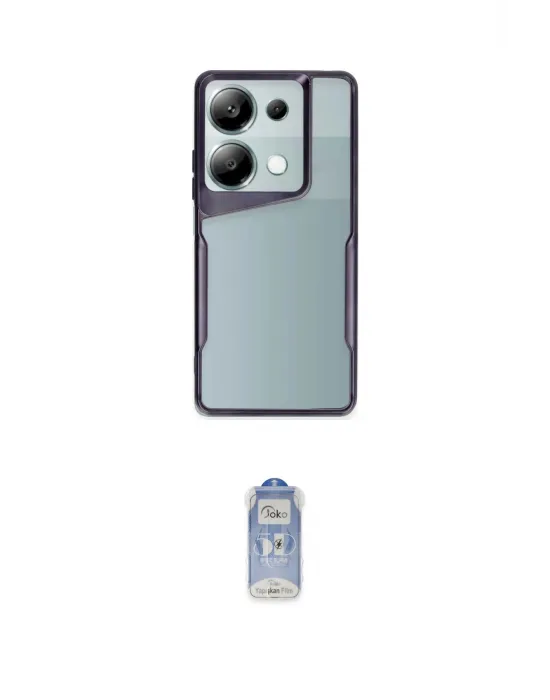 ieg™ Redmi Note 13 Pro 5G Kılıf Akış Çizgi Koleksiyonu - Siyah Joko Magic 5D Cam