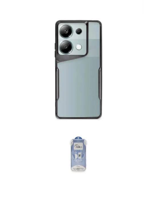 ieg™ Redmi Note 13 Pro 5G Kılıf Akış Çizgi Koleksiyonu - Siyah Joko Magic 5D Cam