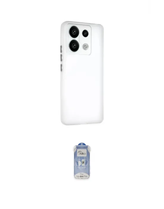 ieg™ Redmi Note 13 Pro 5G Kılıf Atlas Minimal Prime - Siyah Joko Magic 5D Cam