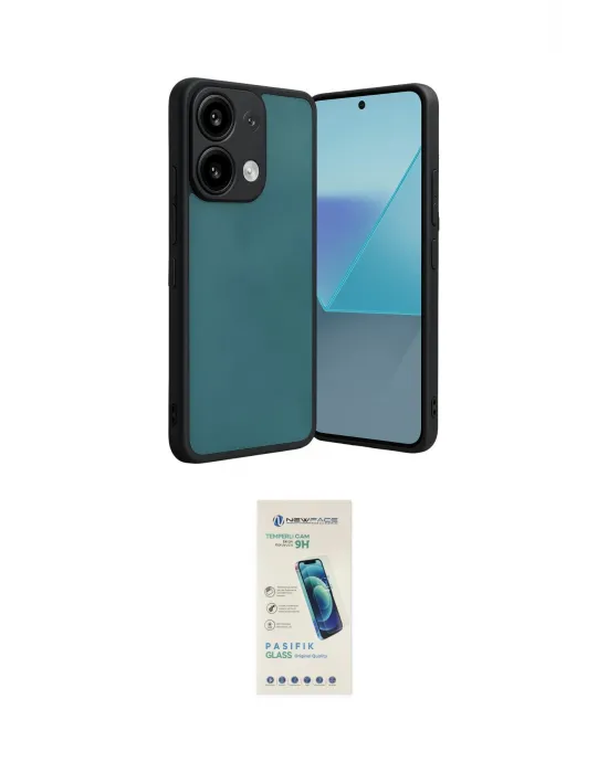 ieg™ Redmi Note 13 Pro 5G Kılıf Kıvılcım Işık Serisi - Şeffaf Pasifik Cam Ekran Koruyucu