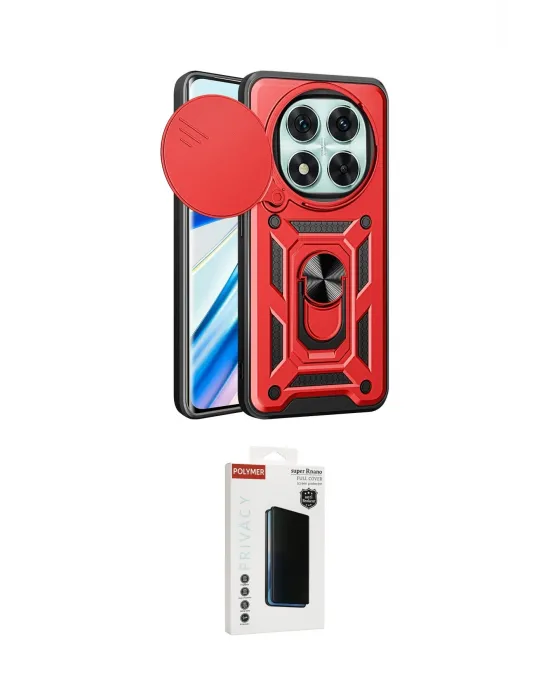 ieg™ Redmi Note 14 Pro 4G Kılıf Ahenk Klasik - Şeffaf Hayalet Polymer Nano Ekran Koruyucu
