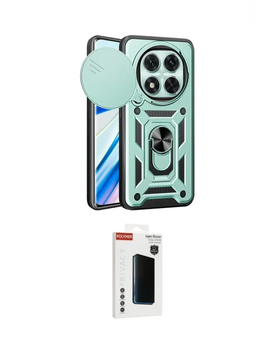 ieg™ Redmi Note 14 Pro 4G Kılıf Ahenk Klasik - Şeffaf Hayalet Polymer Nano Ekran Koruyucu
